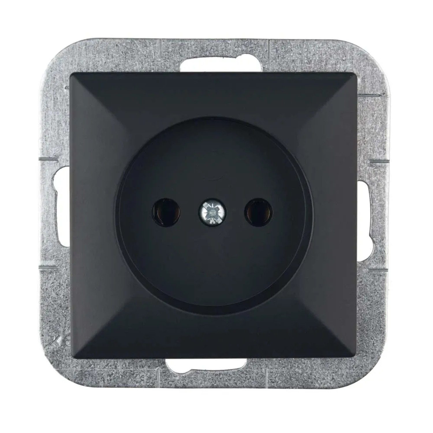 Gniazdo Perła pojedyncze b/u czarne