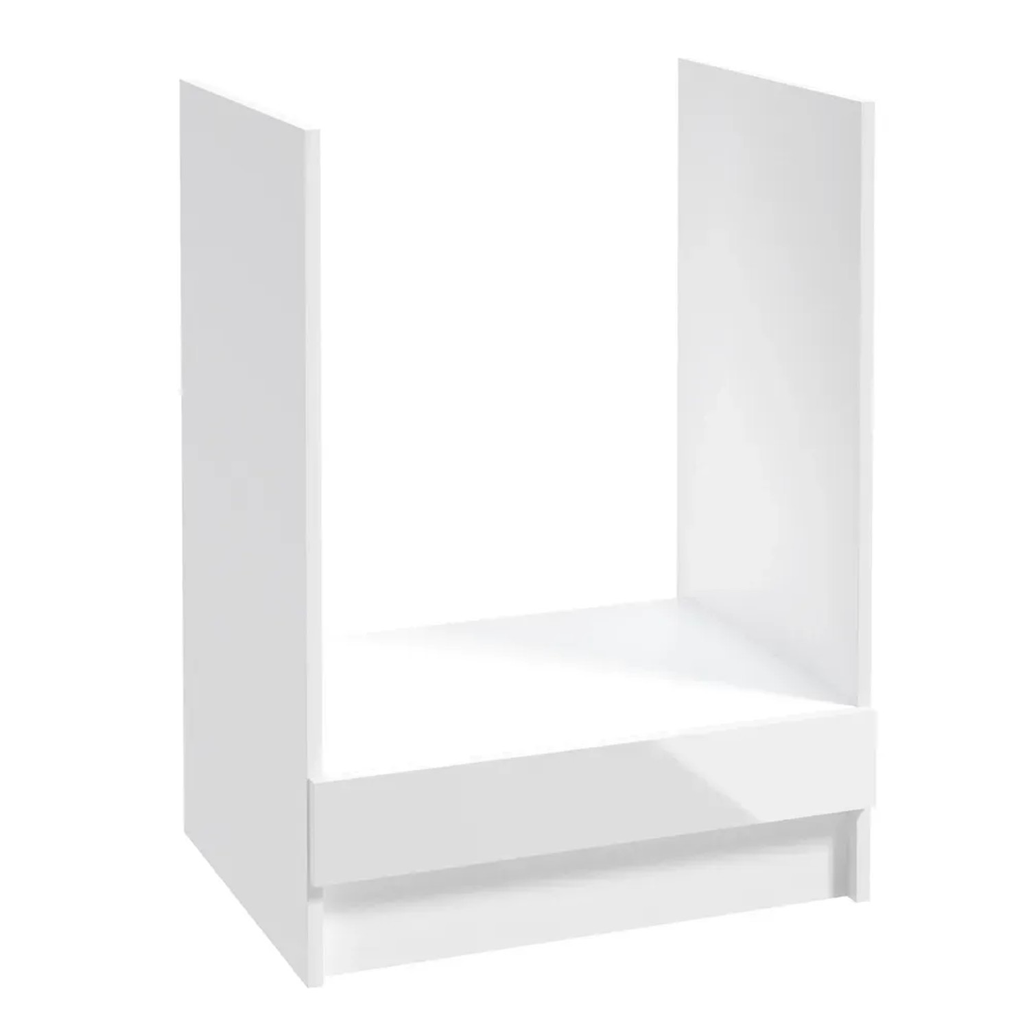 Defra Szafka kuchenna dolna do zabudowy piekarnika NAPOLI biel/chrom 60 cm