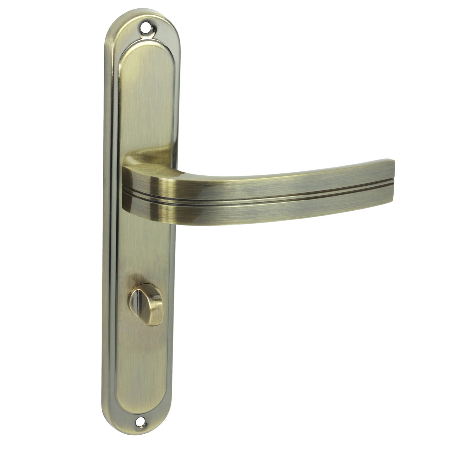 Domino Klamka Dekan szyld, WC brąz