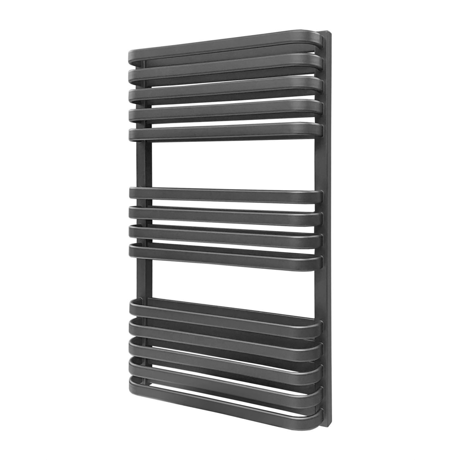 Luxrad Grzejnik łazienkowy Piatto Duo czarny 93,4 x 53 cm