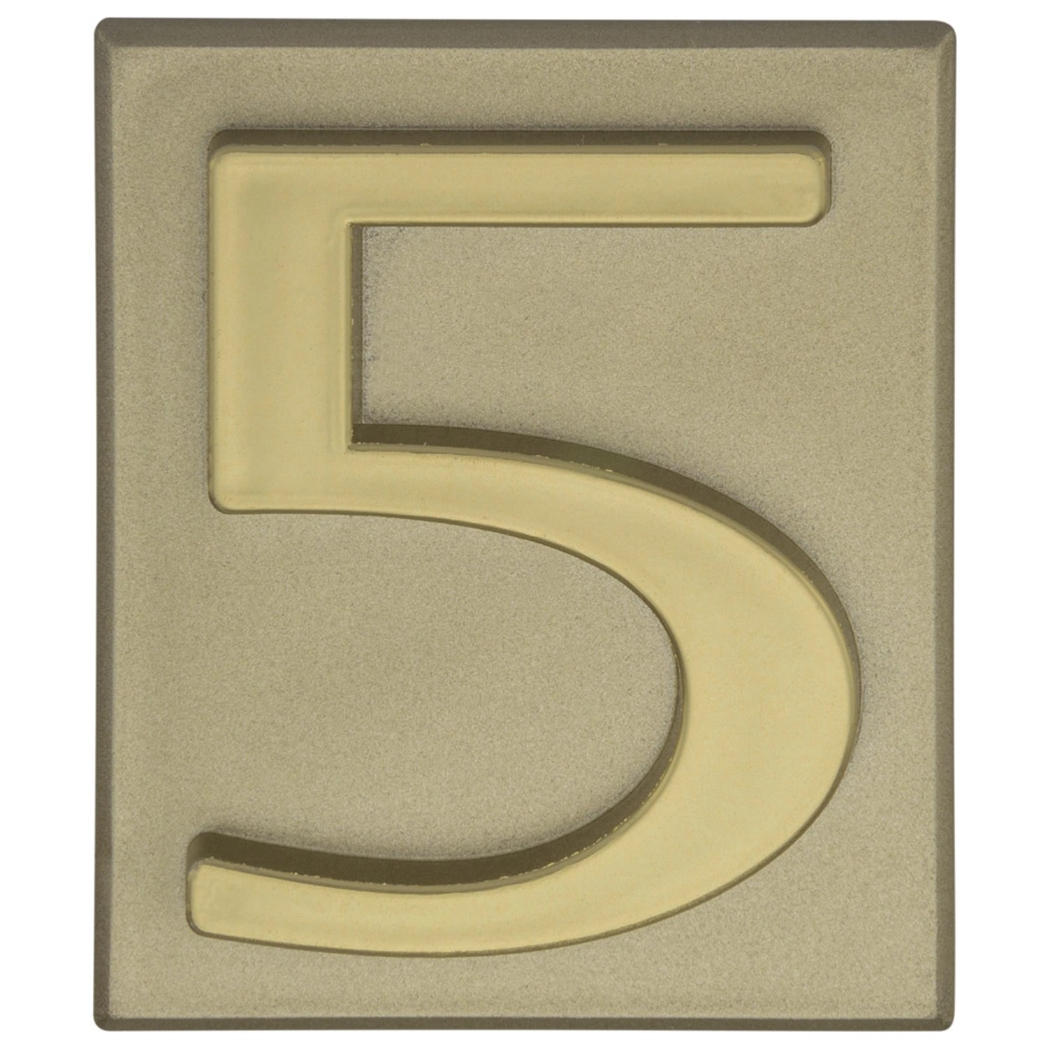 Metro Cyfra 5 plastikowa samoprzylepna oliwka wys. 4,7cm