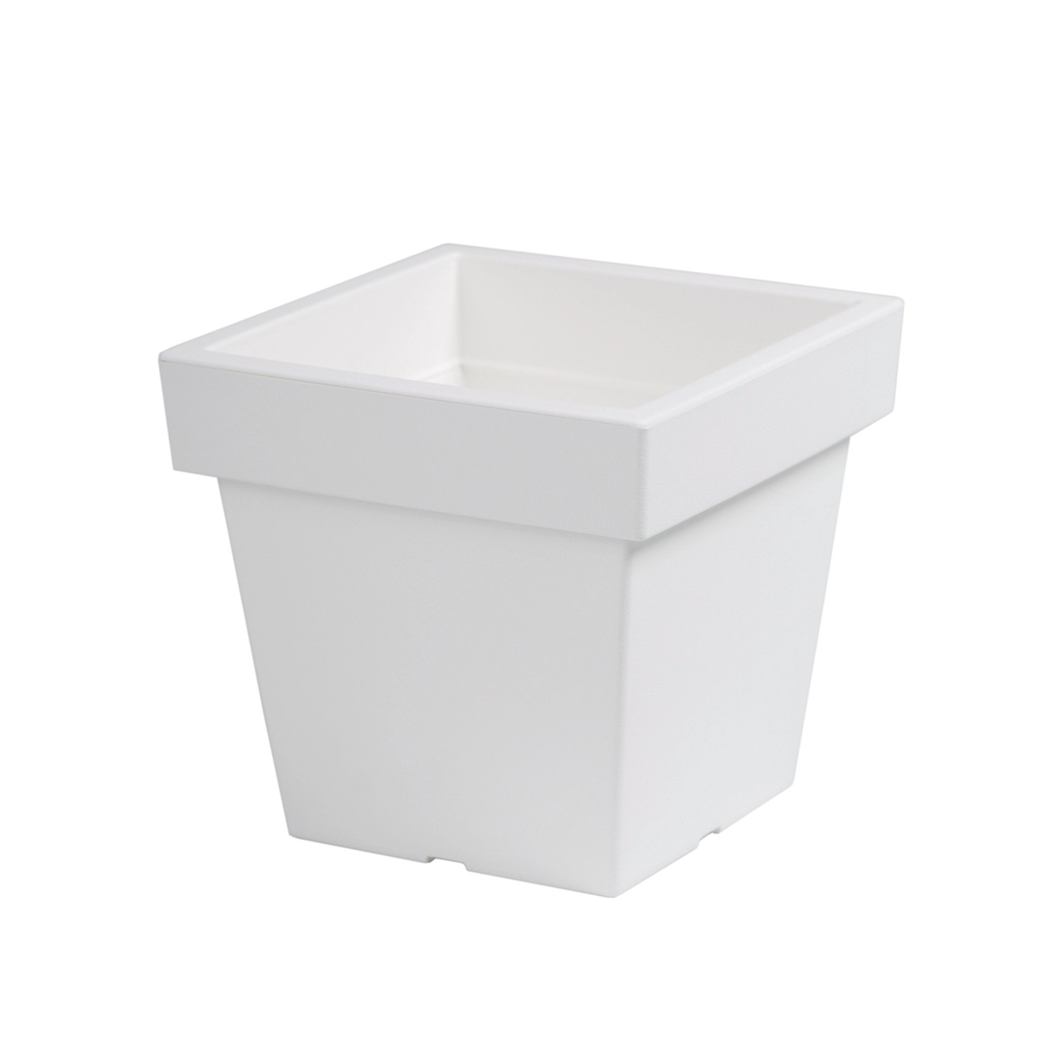 Doniczka Lofly Low biały 29,8 cm, poj. 15,2L