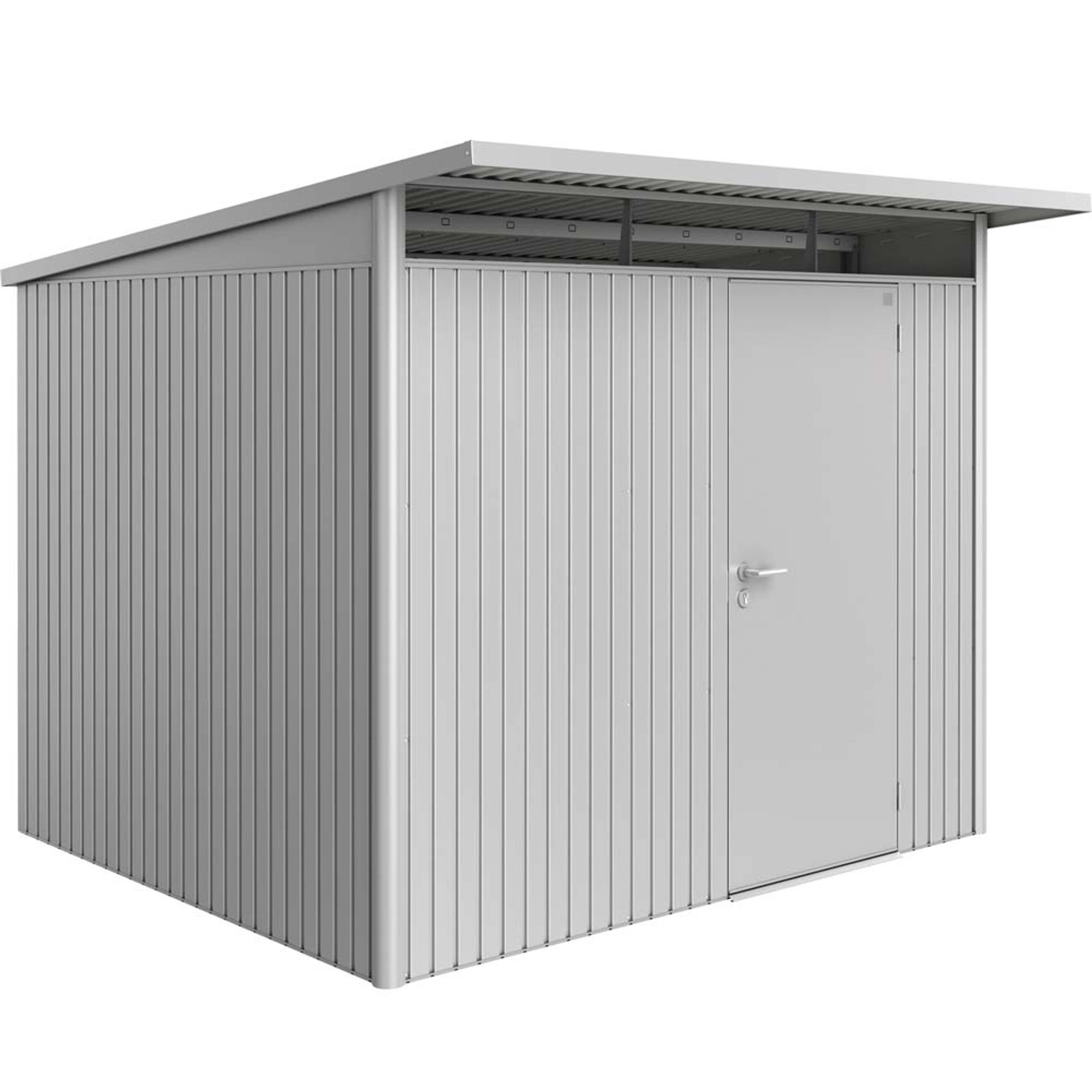 Biohort Domek ogrodowy srebrny drzwi pojedyncze - 260 x 260 cm