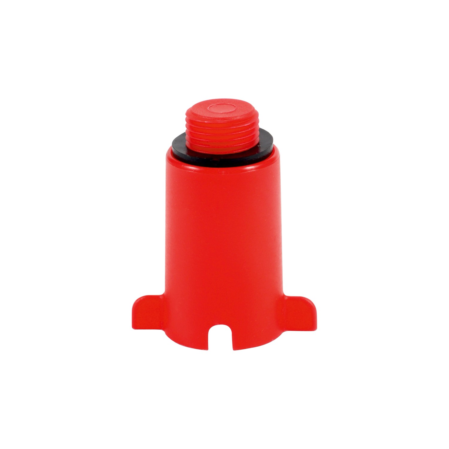Korek 1/2 do prób ciśnieniowych, czerwony