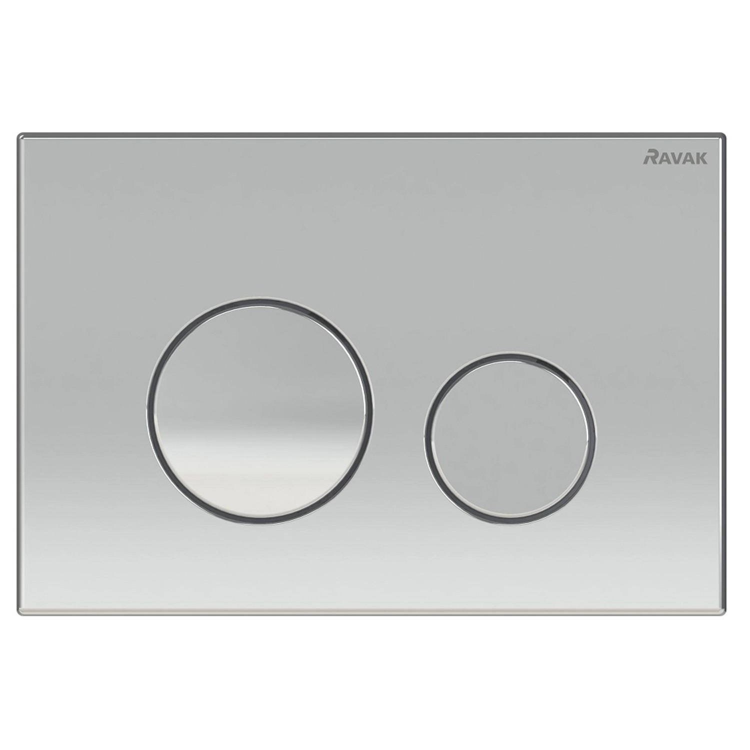 Ravak Przycisk do stelaża Circle WC dwudzielny chrom