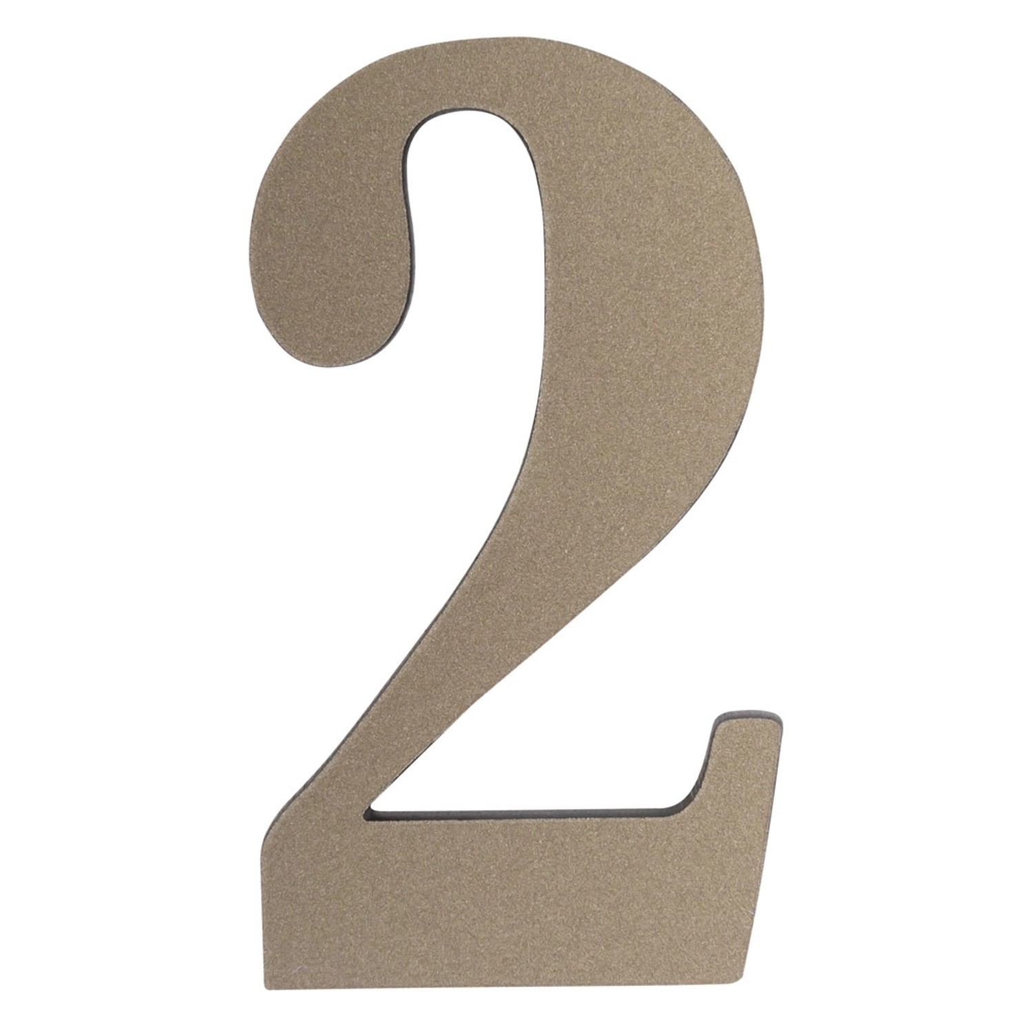 Metro Cyfra 2 plastikowa samoprzylepna platyna wys. 5cm