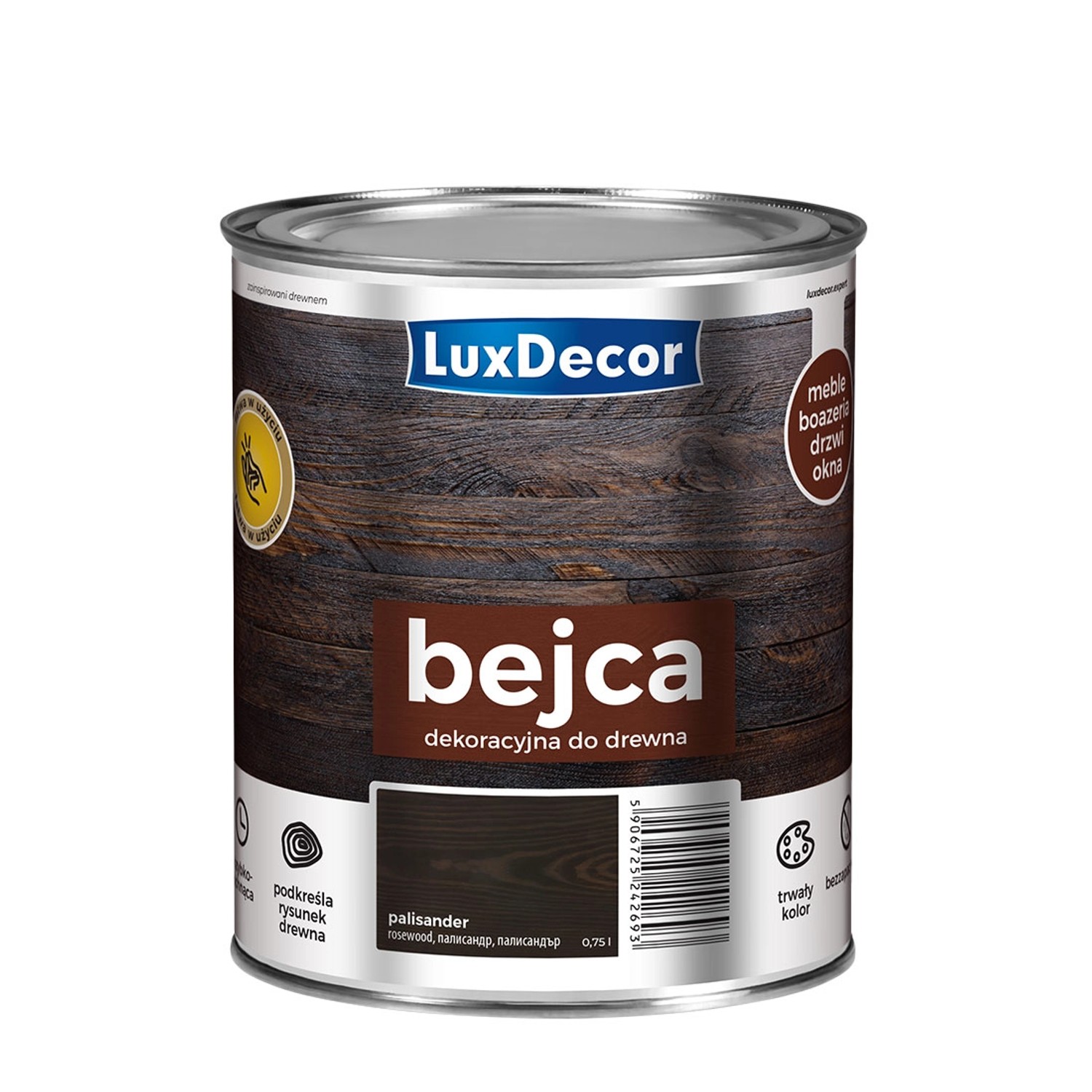 LuxDecor Bejca do drewna palisander 0,75L