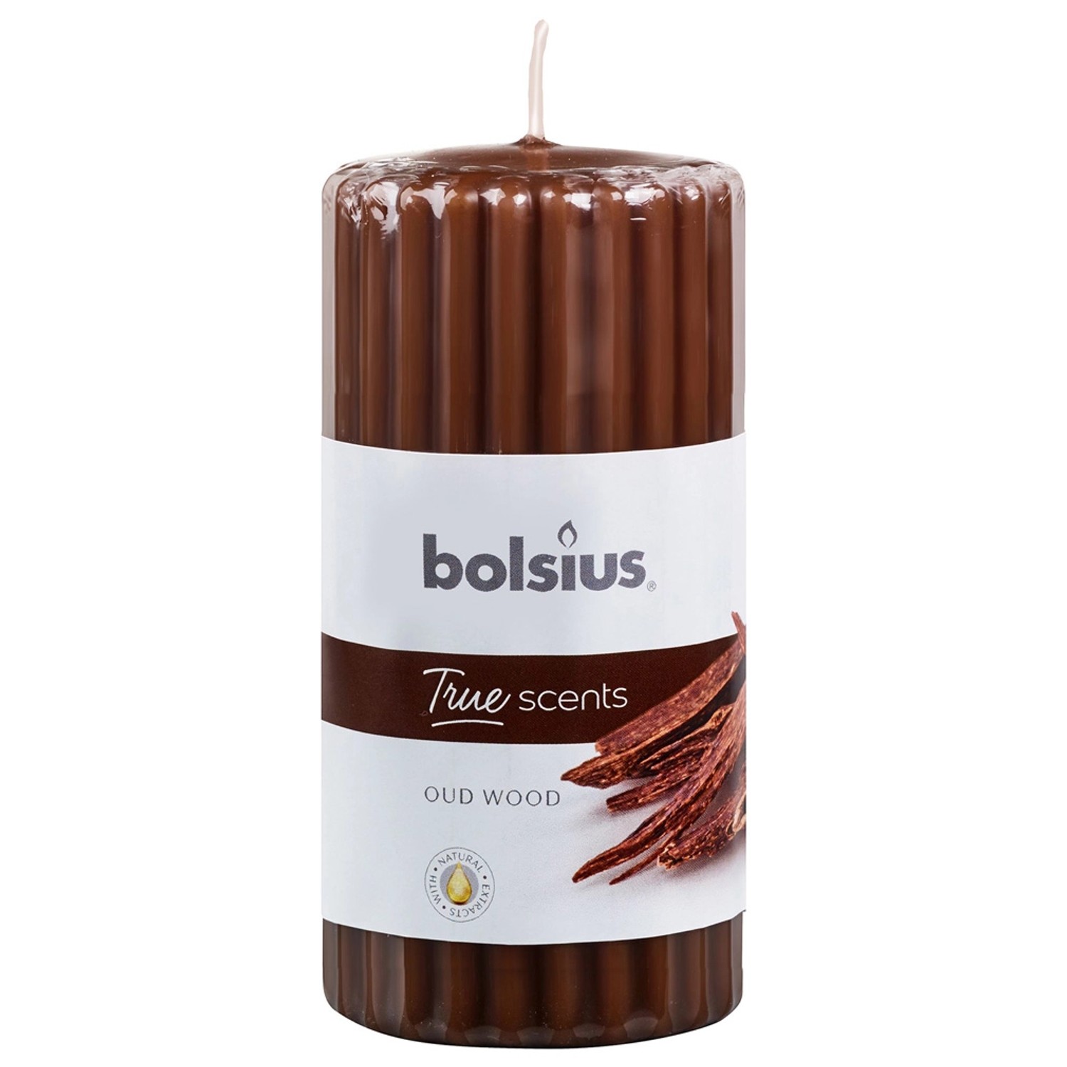 Bolsius Świeca pieńkowa zapachowa 120x58 mm True Scents Drzewo Agarowe