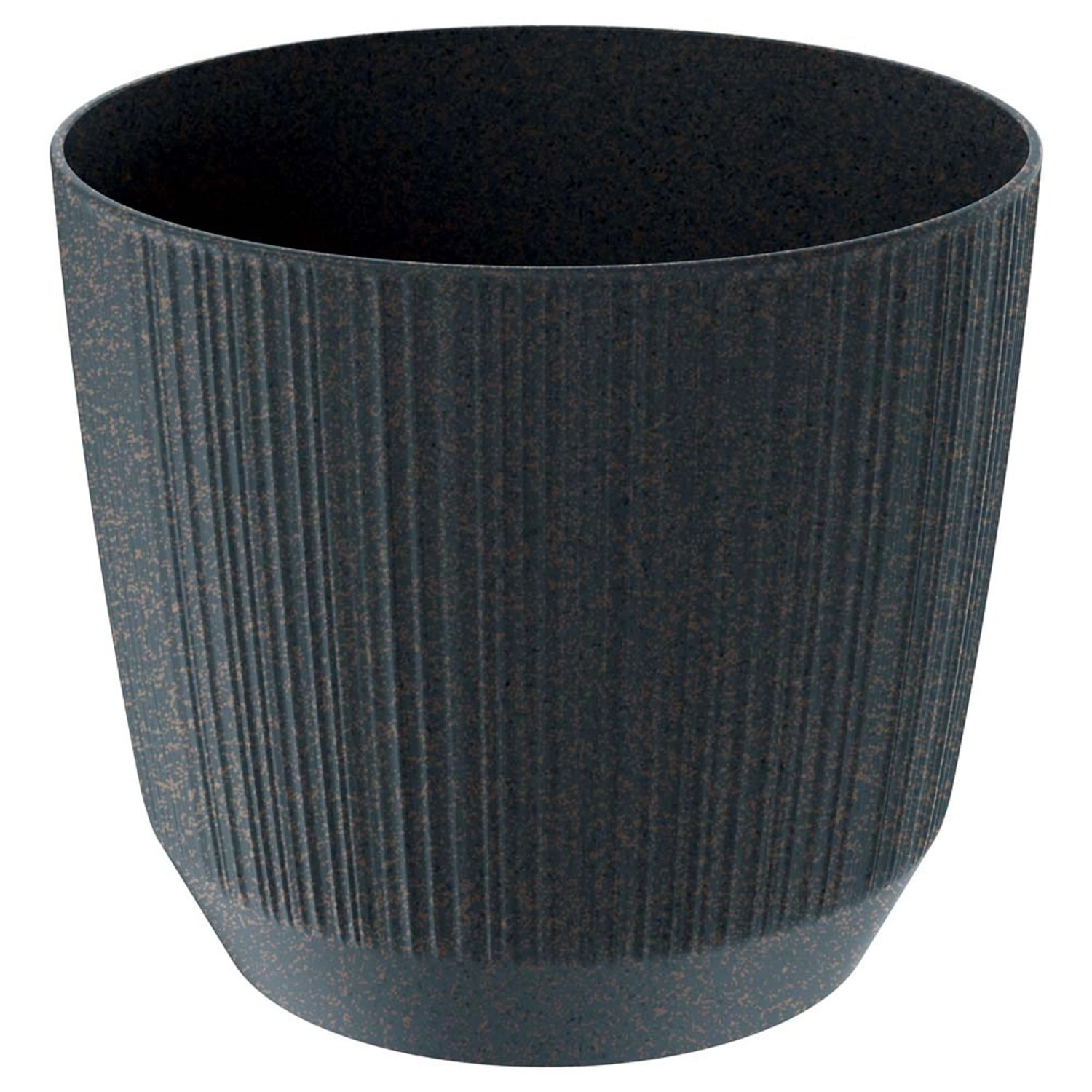 Doniczka Ryfo Wood antracyt - 17 cm