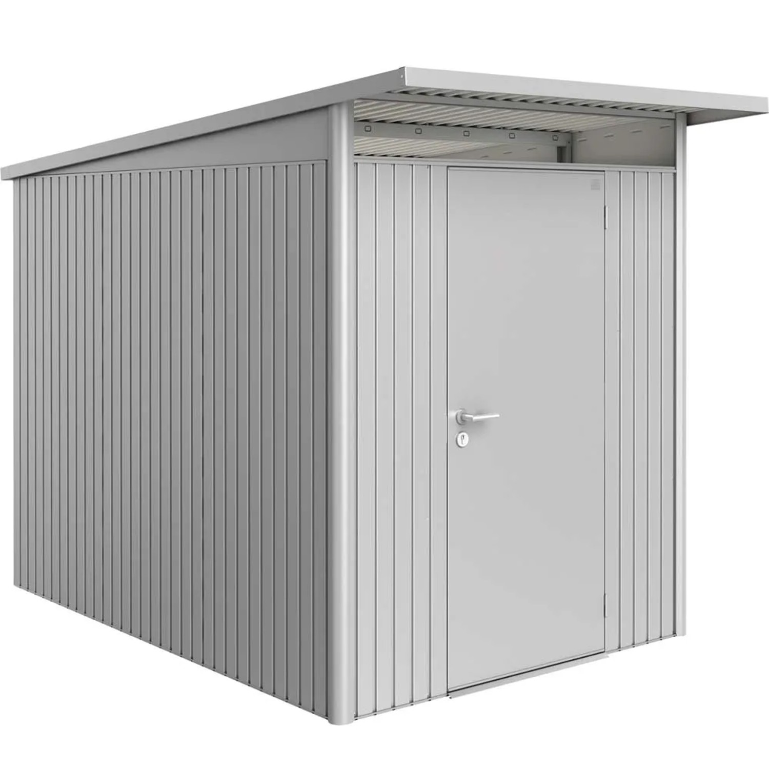 Biohort Domek ogrodowy srebrny drzwi pojedyncze - 180 x 300 cm