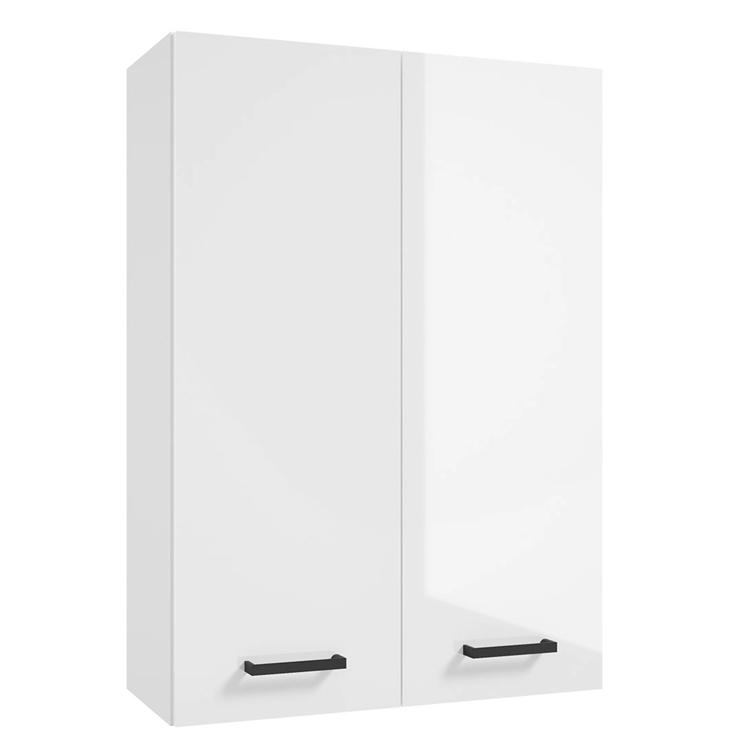 Defra Szafa Wisząca Twins 2-Drzwiowa Biały Połysk 50 Cm