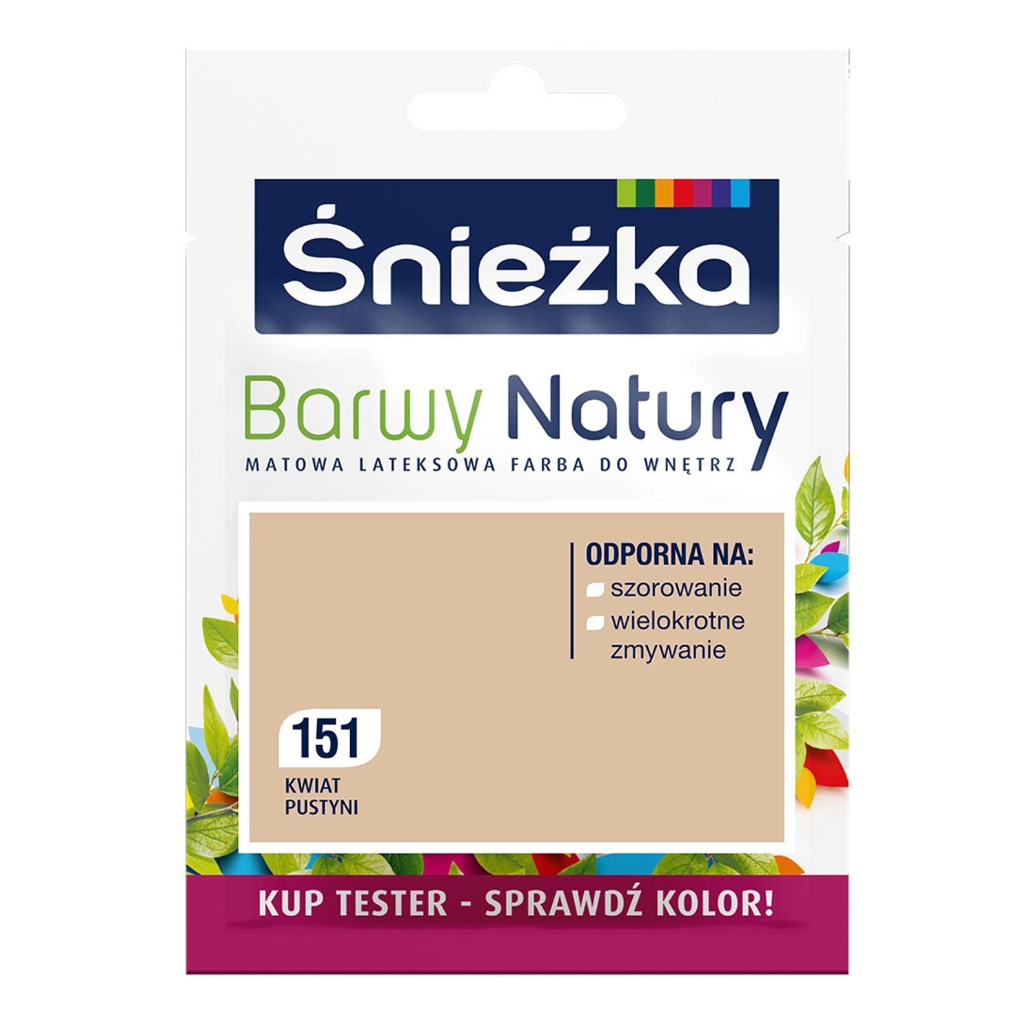 Tester farby Śnieżka Barwy Natury kwiat pustyni 25 ml