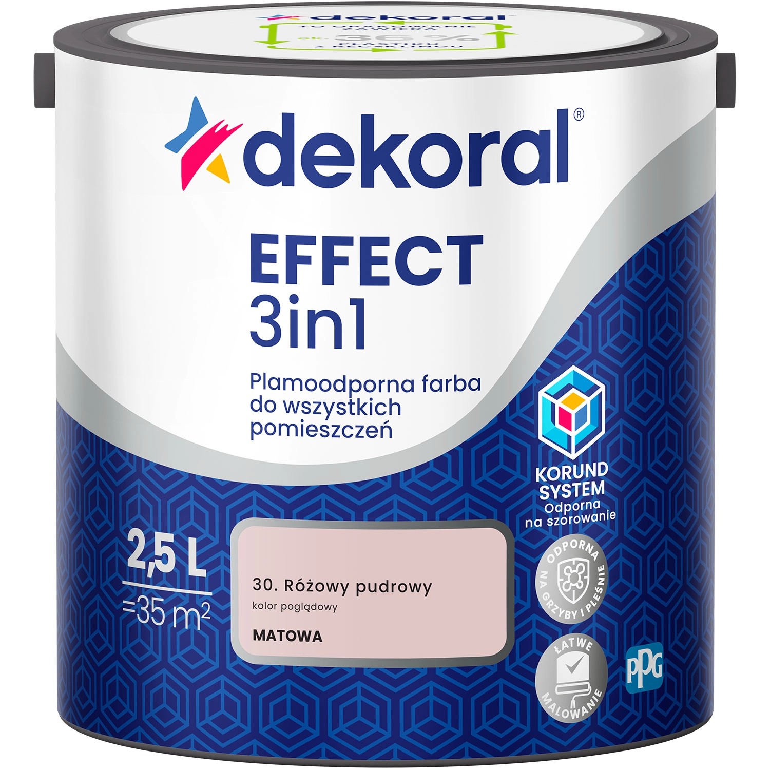 Farba Dekoral Effect 3w1 różowy pudrowy 2,5l
