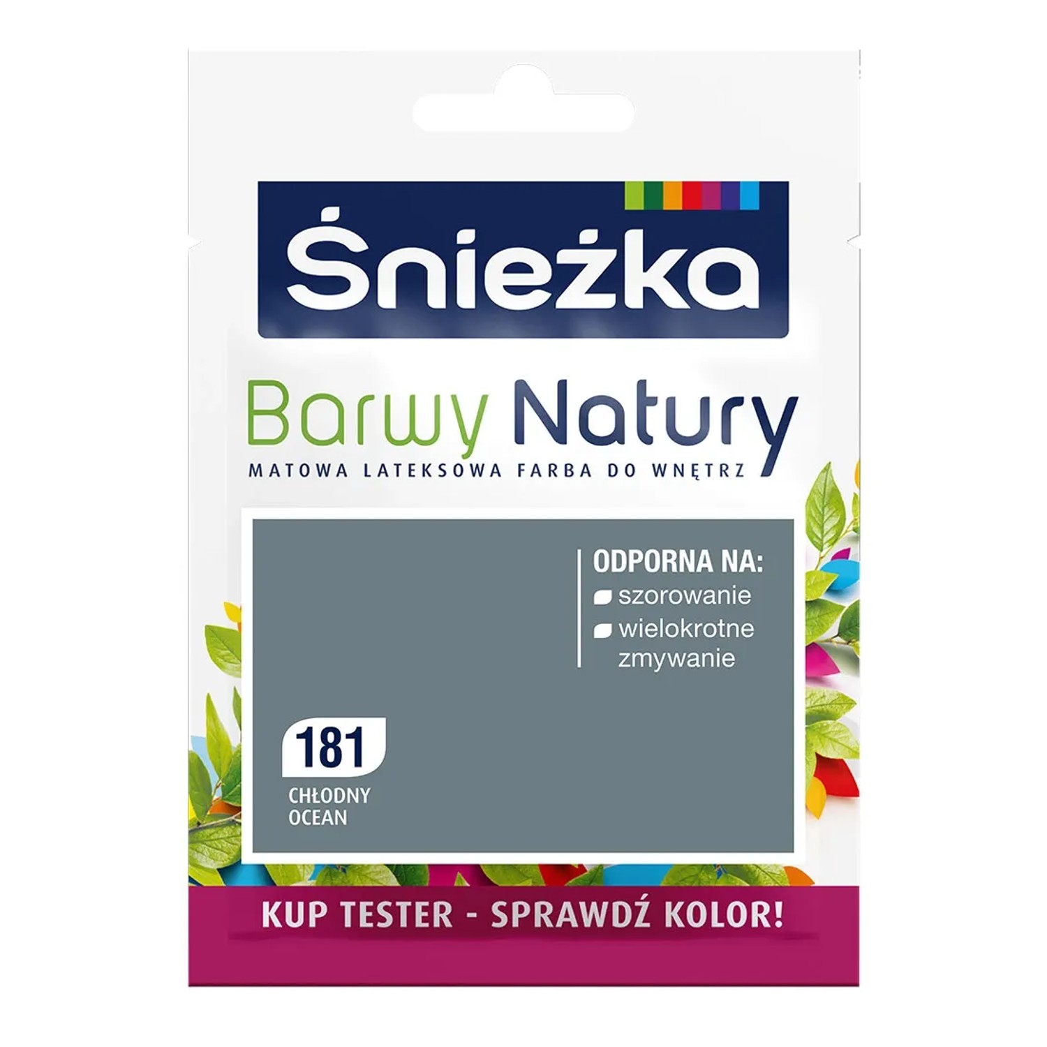 Tester farby Śnieżka Barwy Natury chłodny ocean 25 ml