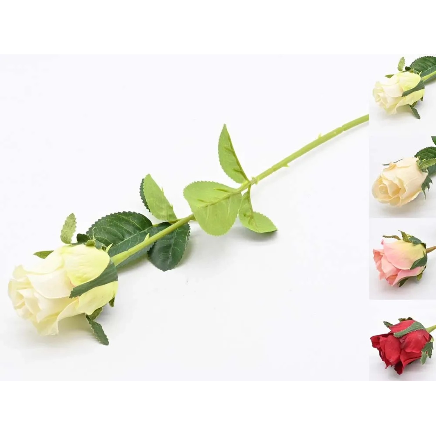 Róża sztuczna pojedyncza - 38 cm