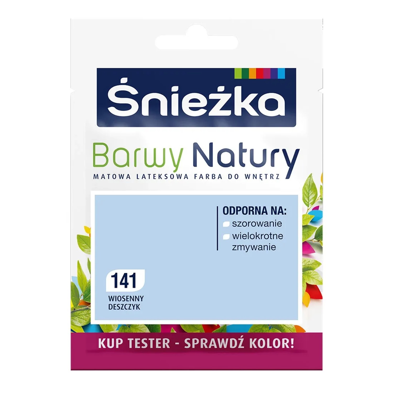 Tester farby Śnieżka Barwy Natury wiosenny deszczyk 25 ml