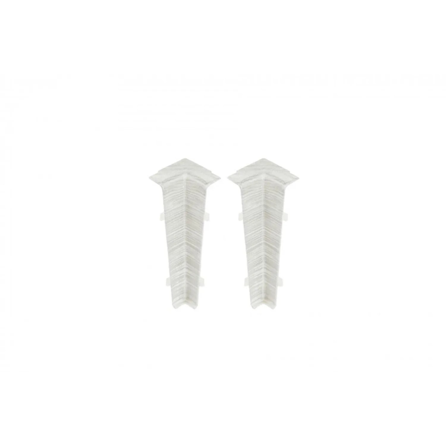 Cezar Narożnik wewnętrzny Hi-Line PVC Aluminium Szczotkowane Biały