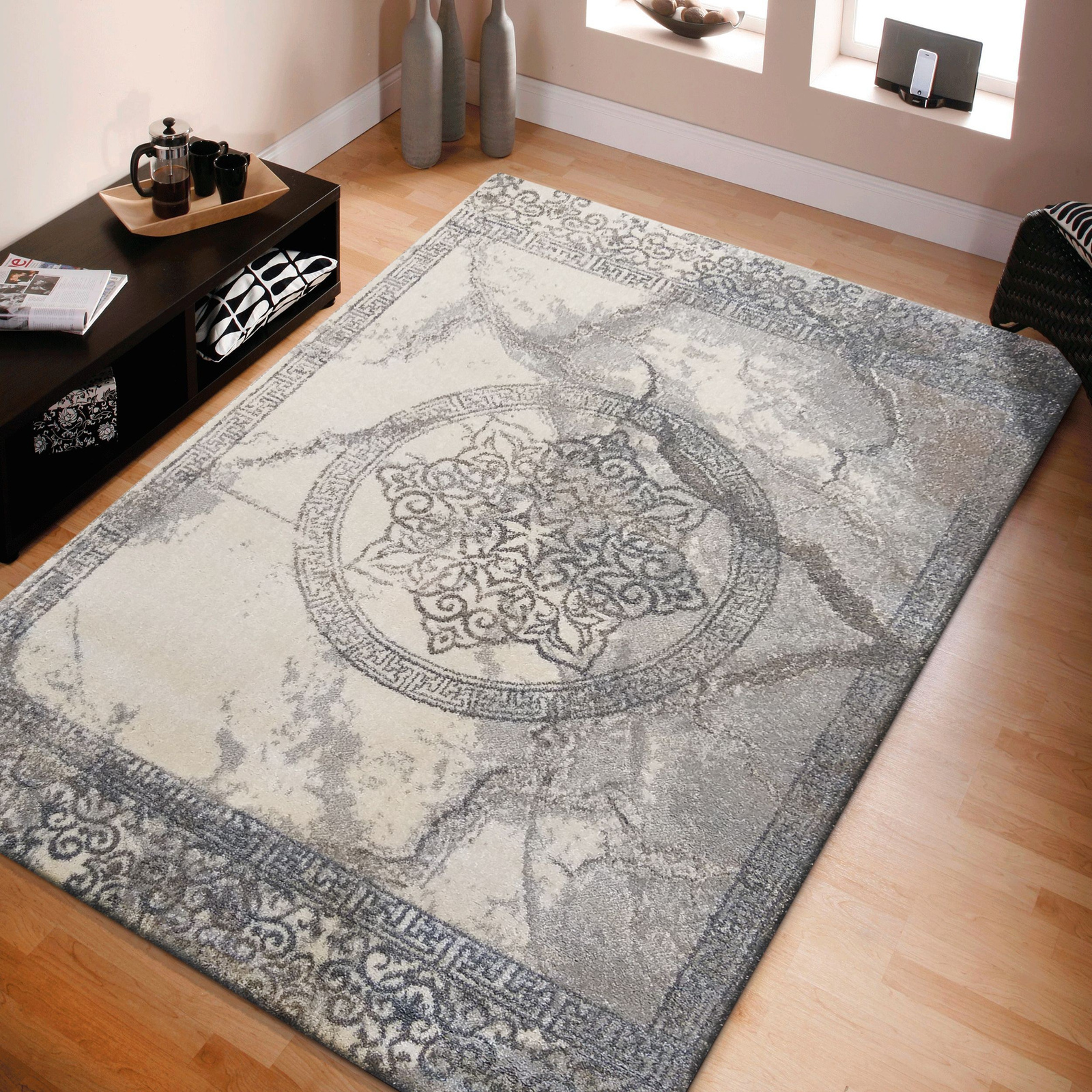 Szary dywan nowoczesny Venice 04