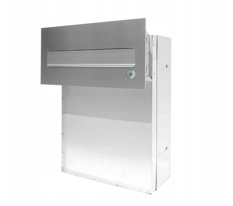 Skrzynka na listy JONIEC SMZM INOX z maskownicą do słupka 19–25,5 cm