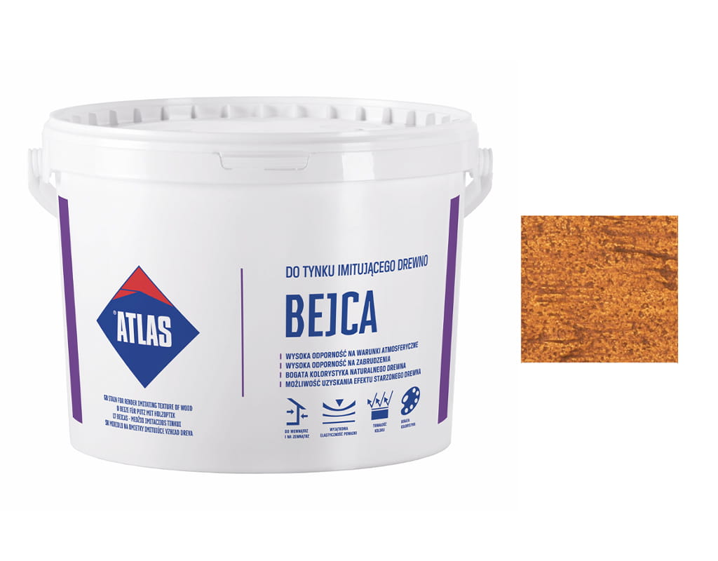 ATLAS BEJCA DO TYNKU IMITUJĄCEGO DESKĘ 04 DĄB 4l