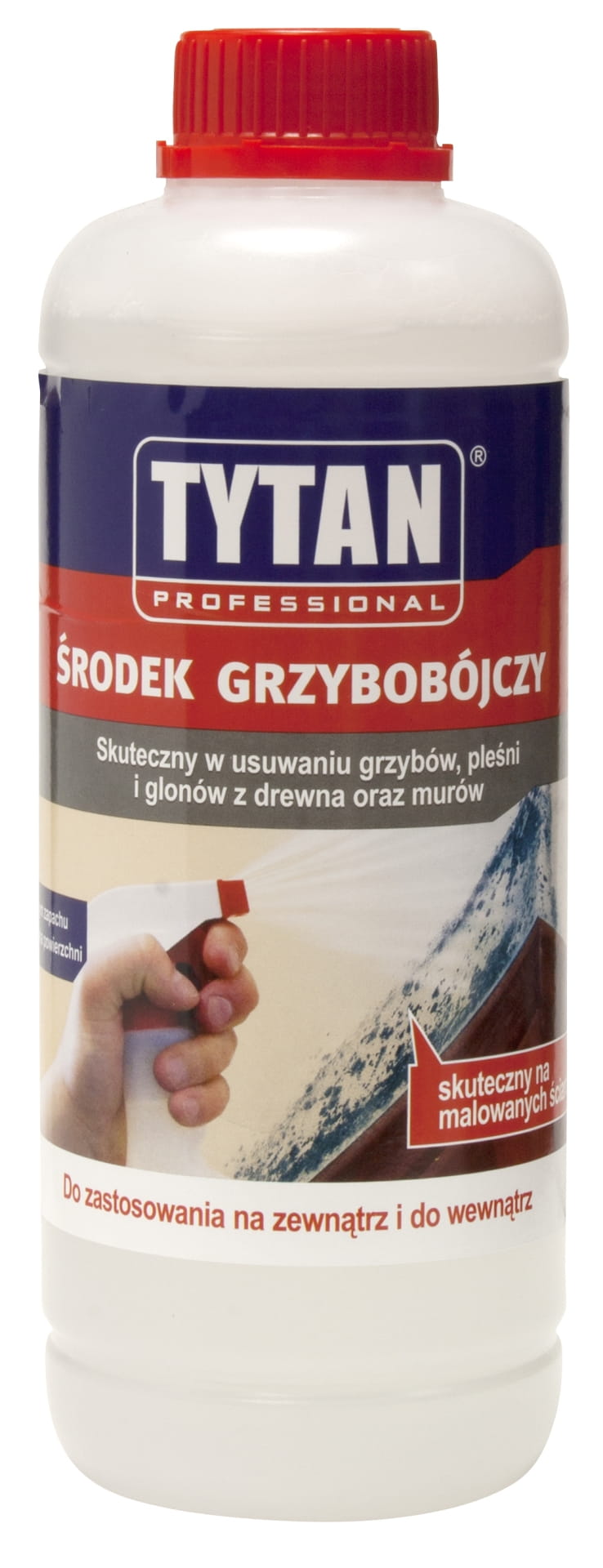 TYTAN ŚRODEK GRZYBOBÓJCZY 1L ŚRODEK DO USUWANIA GRZYBÓW, PLEŚNI I GLONÓW BIOBÓJCZY!