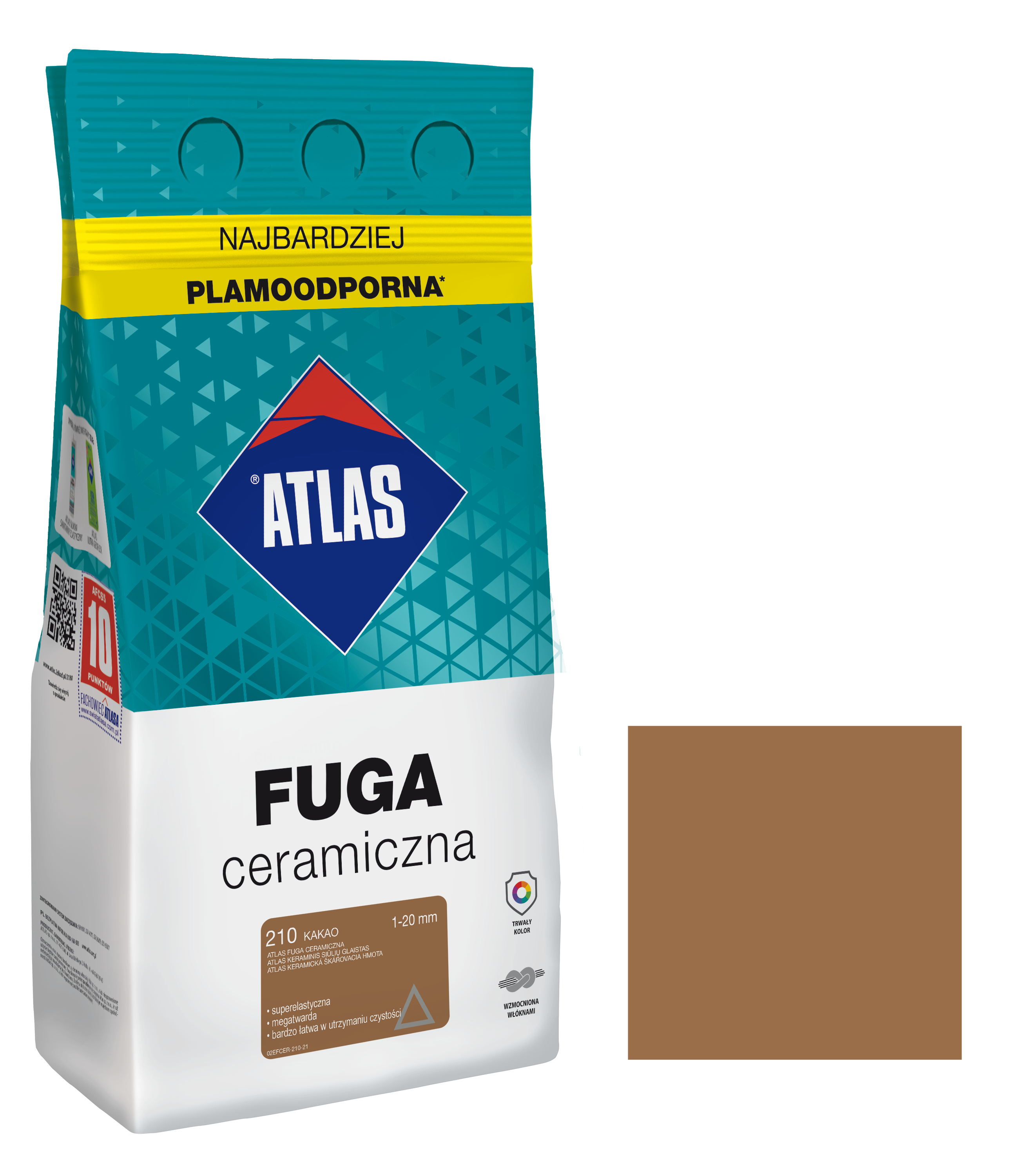 ATLAS FUGA CERAMICZNA 1-20MM 210 KAKAO 5KG