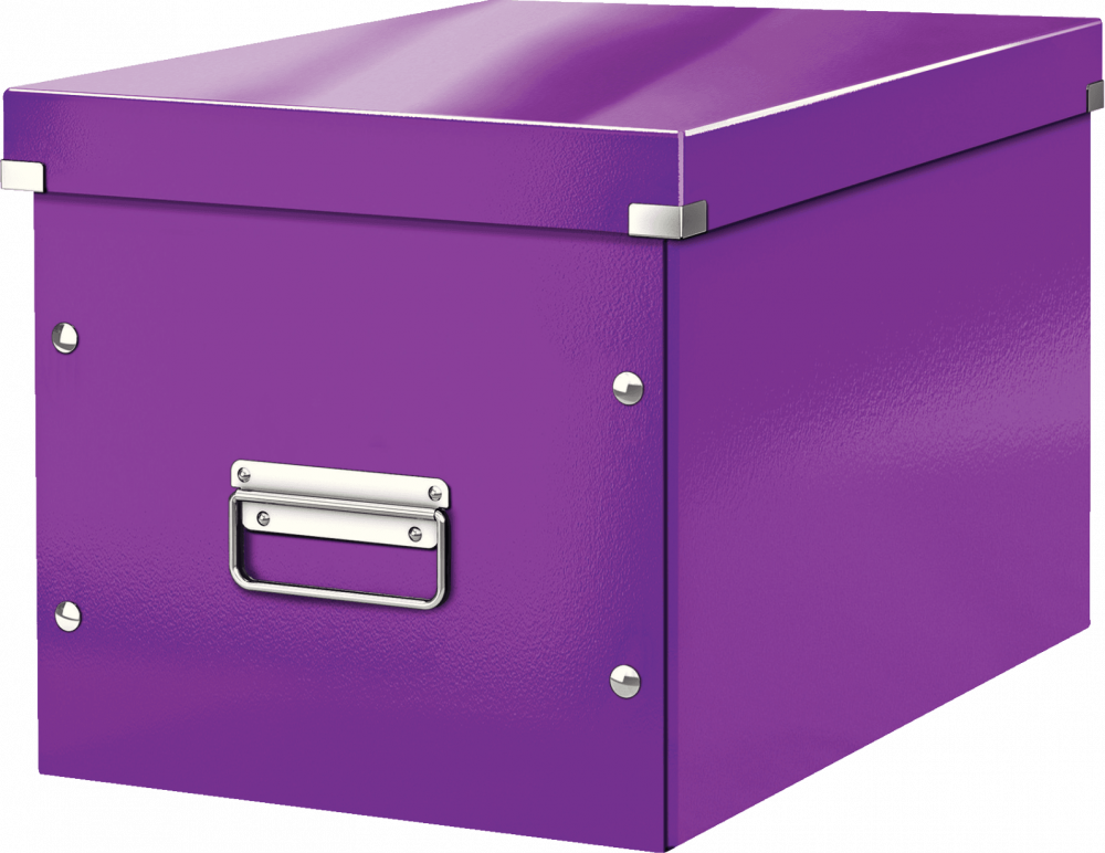 Pudło uniwersalne Leitz Click&Store, rozmiar L (320x310x360mm), fioletowy