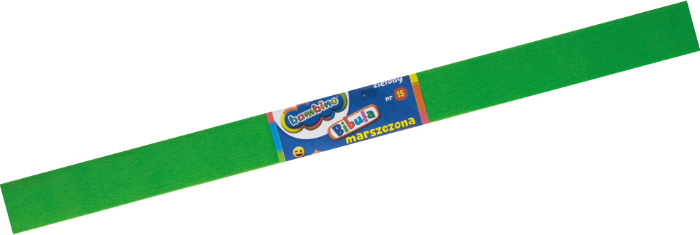 Bibuła marszczona Bambino, 200x50cm, zielony