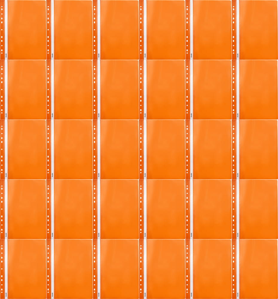 75x Skoroszyt plastikowy oczkowy Bantex Budget EVO, A4, do 200 kartek, pomarańczowy