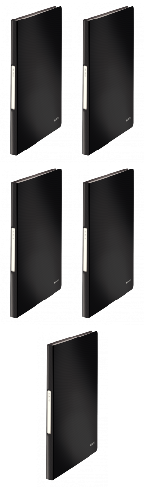 5x Album ofertowy Leitz Solid, A4, 40 koszulek, czarny