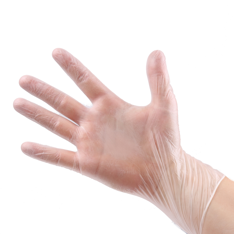 Rękawice winylowe bezpudrowe Reis RVIN-PF T, rozmiar M, 100 sztuk, przezroczysty