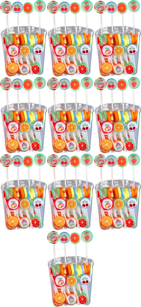 10x Lizaki Astra, 10g x 100 sztuk, mix smaków