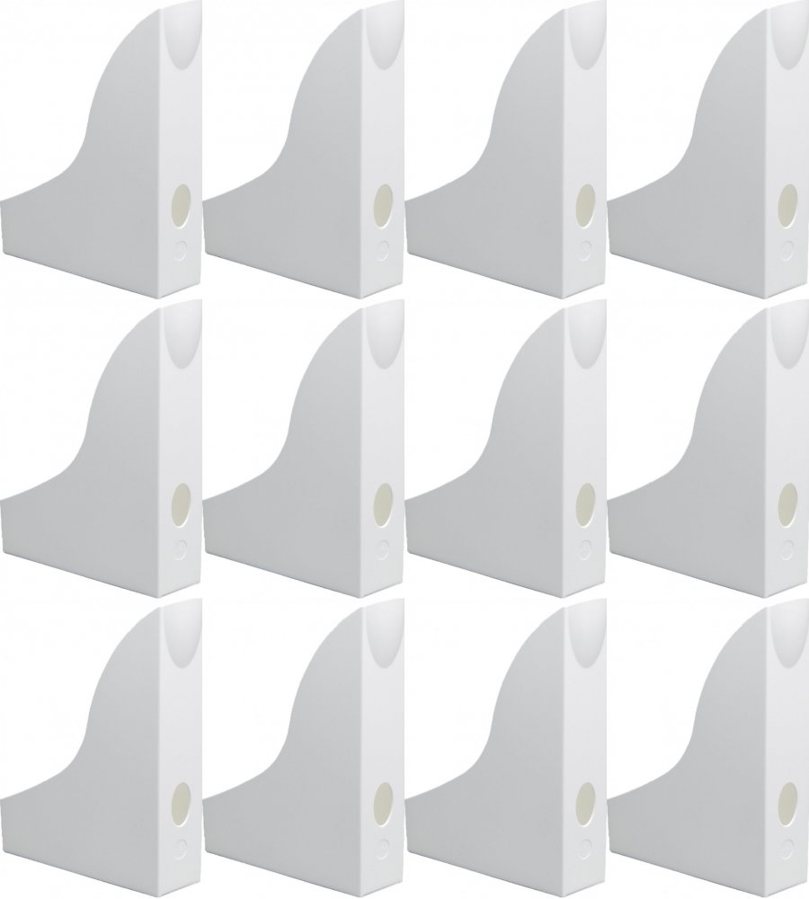 12x Organizer na dokumenty Durable Basic, A4, 73mm, do 730 kartek, biały