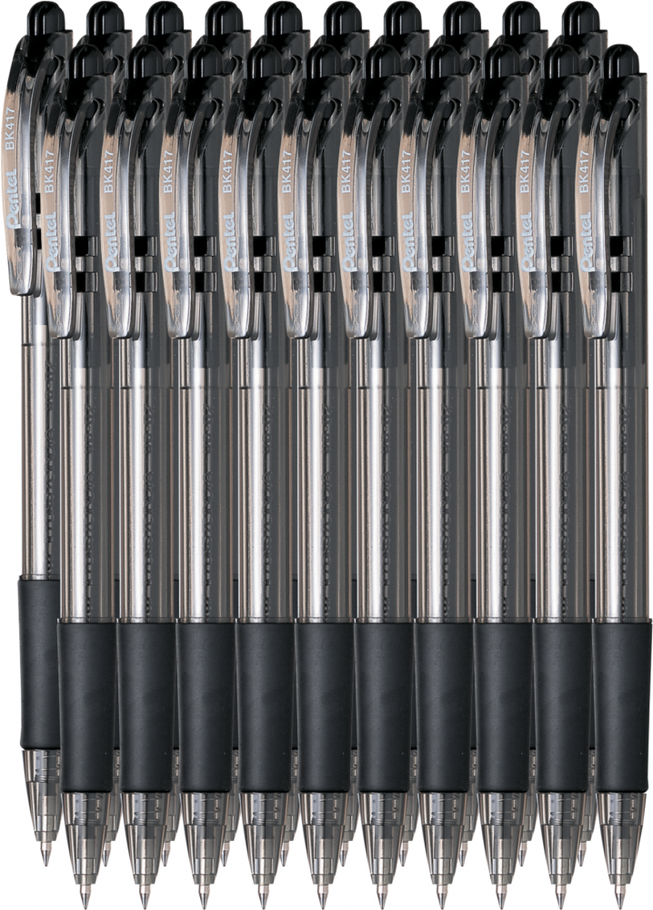 20x Długopis automatyczny Pentel, Wow BK417, 0.7mm, czarny