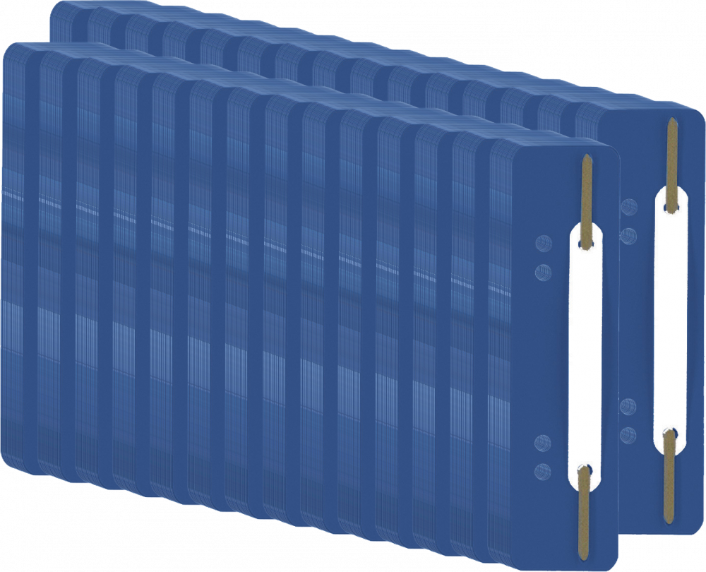 30x Wąsy skoroszytowe spinające dokumenty Durable, 25 sztuk, granatowy