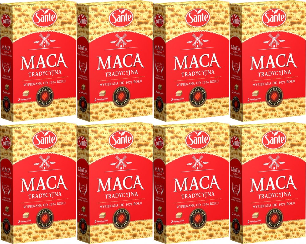 8x Maca pszenna Sante, tradycyjna, 180g