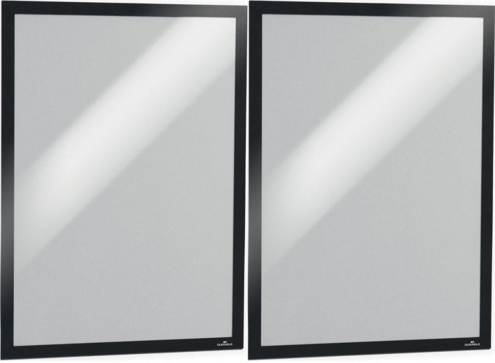 2x Ramka magnetyczna Durable Duraframe, samoprzylepna, A3, 1 sztuka, czarny
