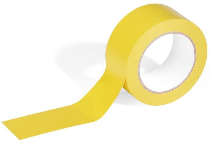 Taśma ostrzegawcza podłogowa Durable Duraline Basic, 50mmx33m, żółty