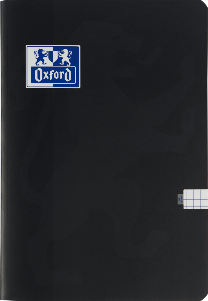 Zeszyt w kratkę Oxford Esse, A4, miękka oprawa, 60 kartek, czarny