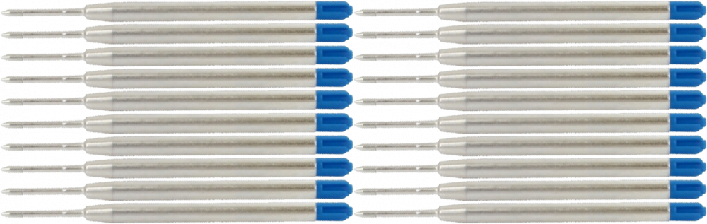 20x Wkład wielkopojemny do długopisu Kamet, 1.0mm, niebieski