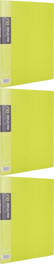 3x Album ofertowy Deli Rio, A4, 10 koszulek, zielony