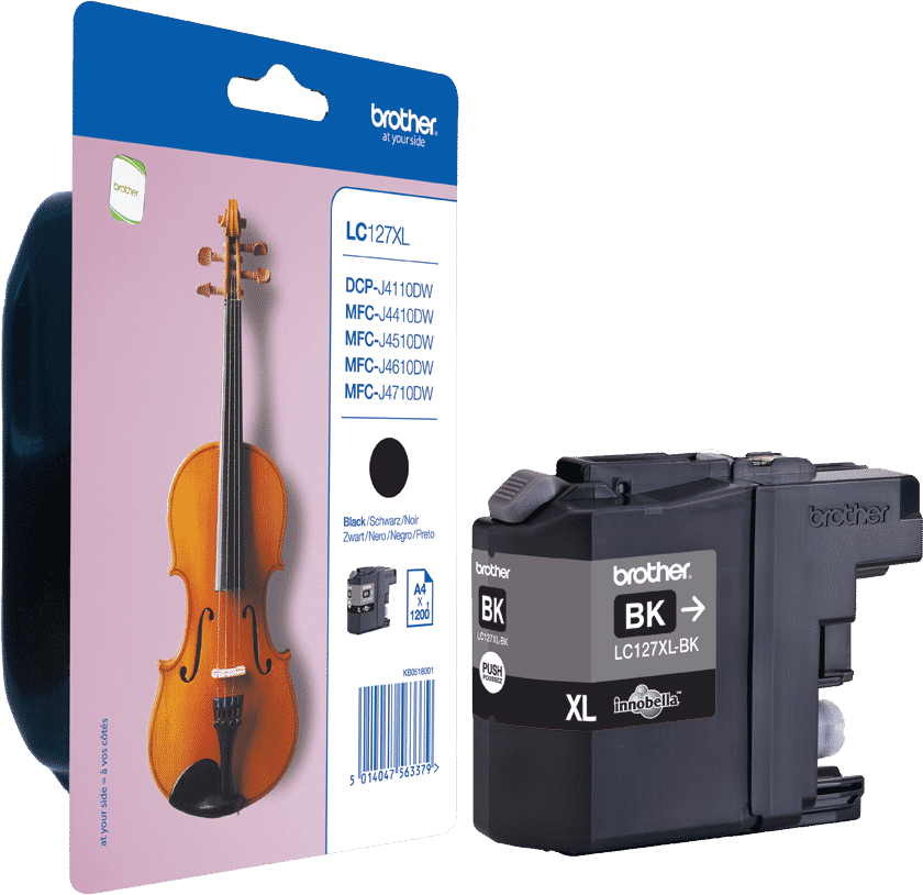 Tusz Brother (LC127XLBK), 1200 stron, black (czarny)