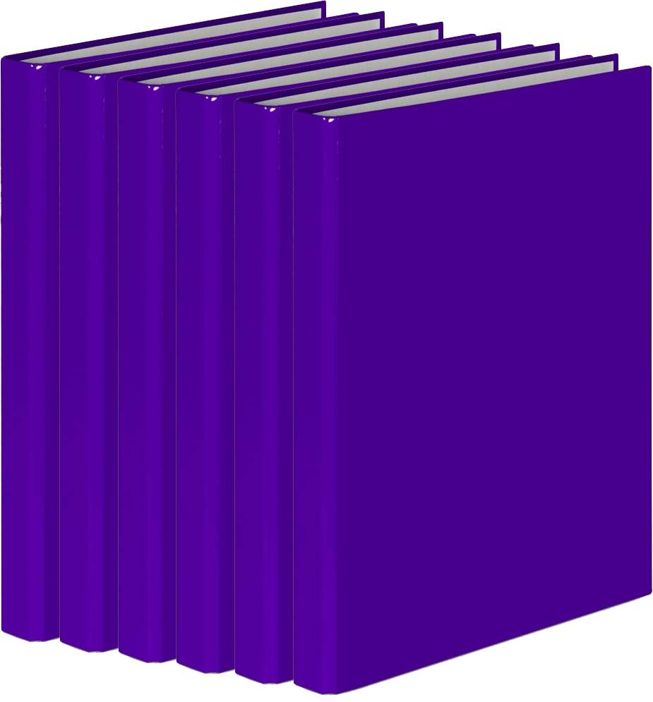 6x Segregator ringowy VauPe FCK, A4, szerokość grzbietu 25mm, do 150 kartek, 2 ringi, fioletowy