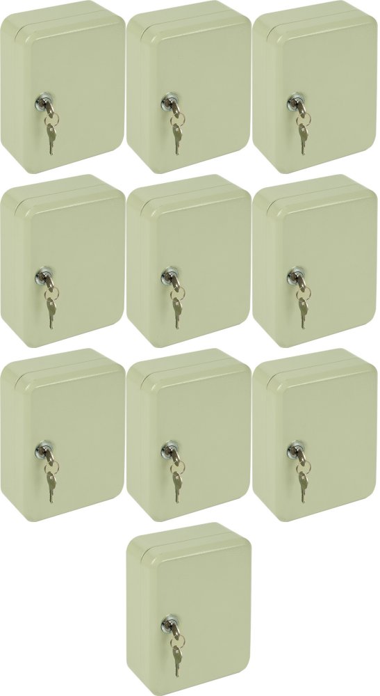 10x Szafka na klucze Grand GR-CZ 20, na 20 kluczy, w zestawie z 2 kluczami,