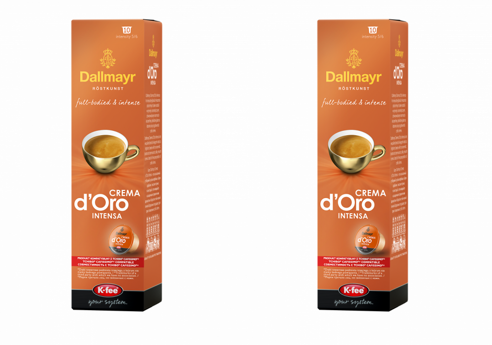 2x Kapsułki do ekspresu Dallmayr Crema D ́Oro Intensa UTZ, 10 sztuk, 78g