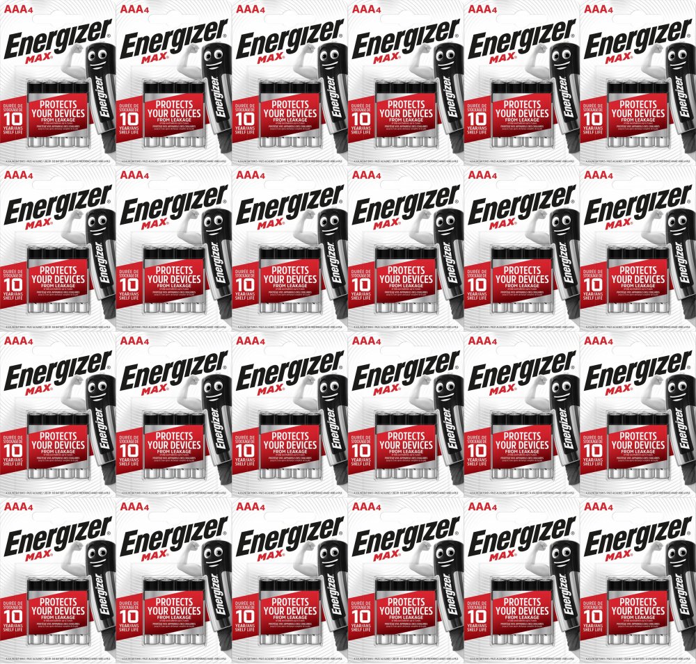 24x Bateria Energizer Max, AAA, E92, 1.5V, 4 sztuki