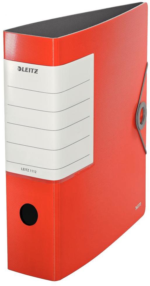 Segregator A4 Leitz Solid 180°, 82mm, do 500 kartek, czerwony