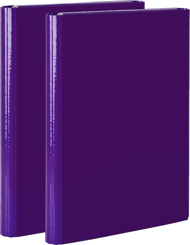 2x Teczka na rzep Vaupe, skrzydłowa, A4, 40mm, fioletowy