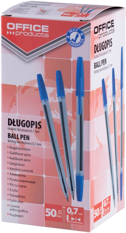 50x długopis Office Products, 1.0mm, niebieski