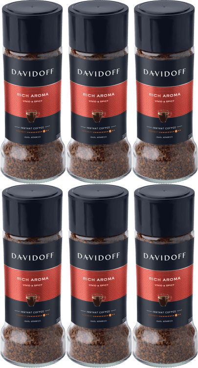 6x Kawa rozpuszczalna Davidoff Rich Aroma, 100g